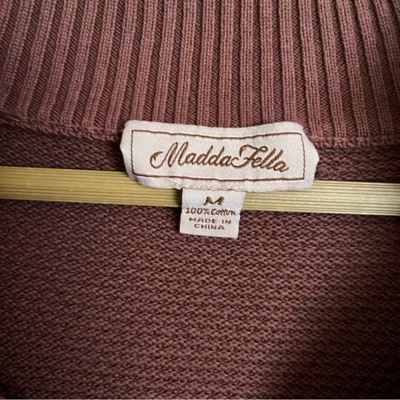 Madda Fella Men’s Quarter zip sweater in Medium size - Picture 2 of 5